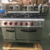 6Burner Gas Cooker with Oven